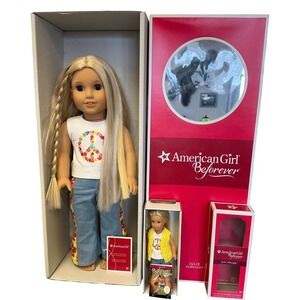 American Girl BeForever Julie Albright 18" Doll & 6" Mini Doll Set with Boxes